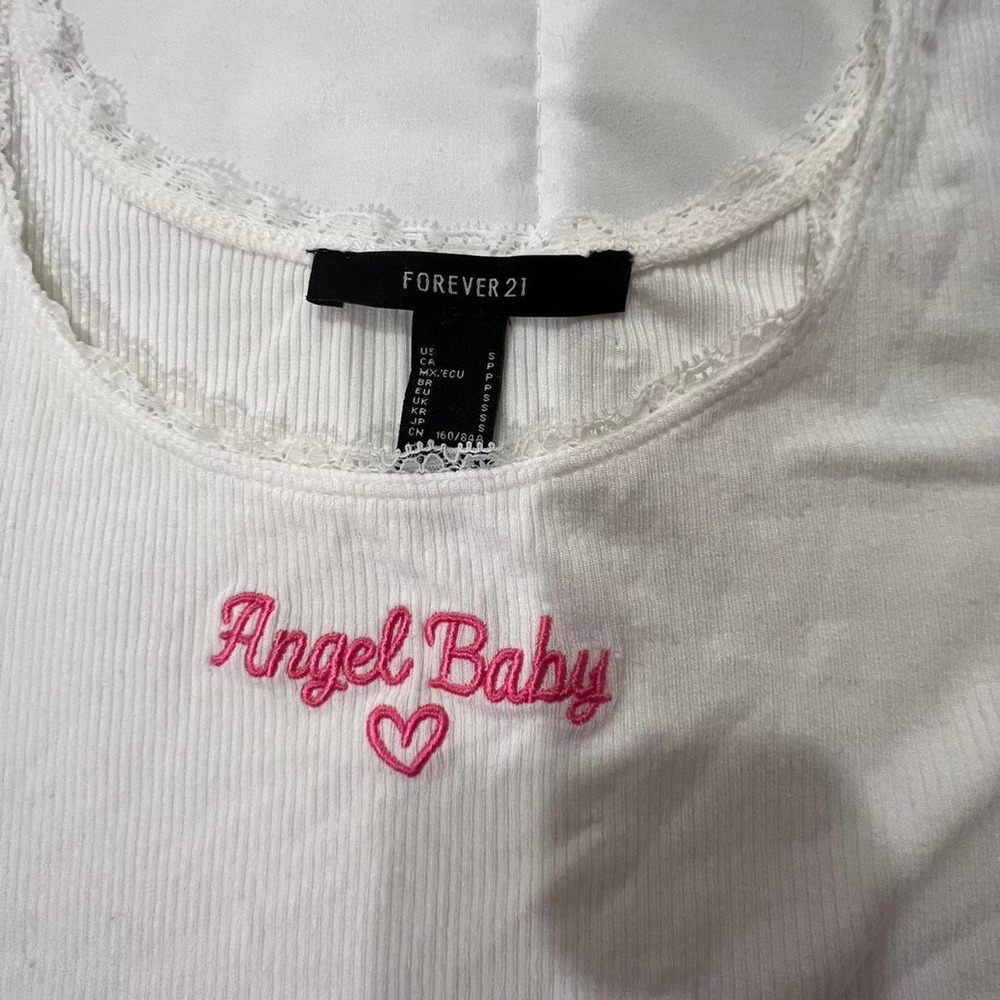 Vintage laced neckline tank from forever 21